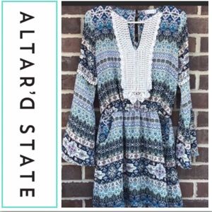 Altar’d State boho bell sleeve dress